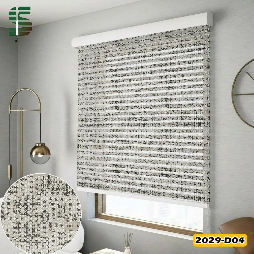پرده شب و روز طرح دار کد 2029D در 5 رنگ