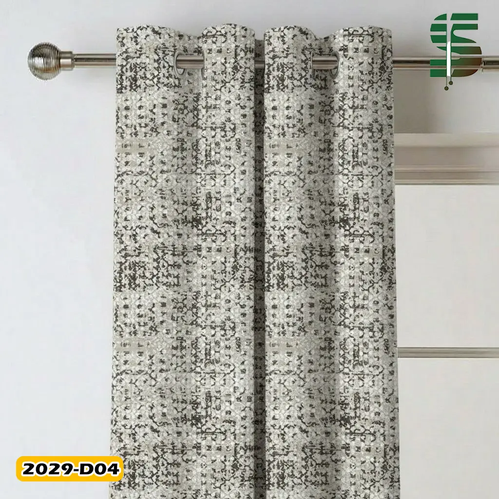 پرده پانچ طرح دار کد 2029D در 5 رنگ
