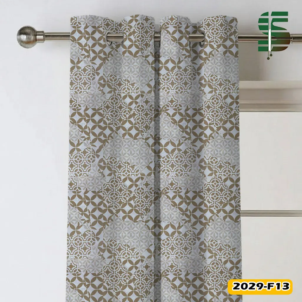 پرده پانچ طرح دار کد 2029F در 5 رنگ