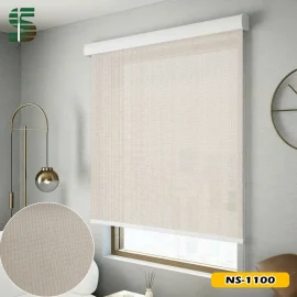 پرده شید سان اسکرین ساده 5 درص سری NS رنگ کرم