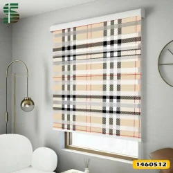 پرده زبرا طرح دار کد 1460512 مدل الگوی تارتان اسکاتلندی