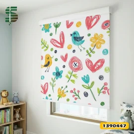 پرده شید کودک کد 1390447 طرح نقاشی کودکان