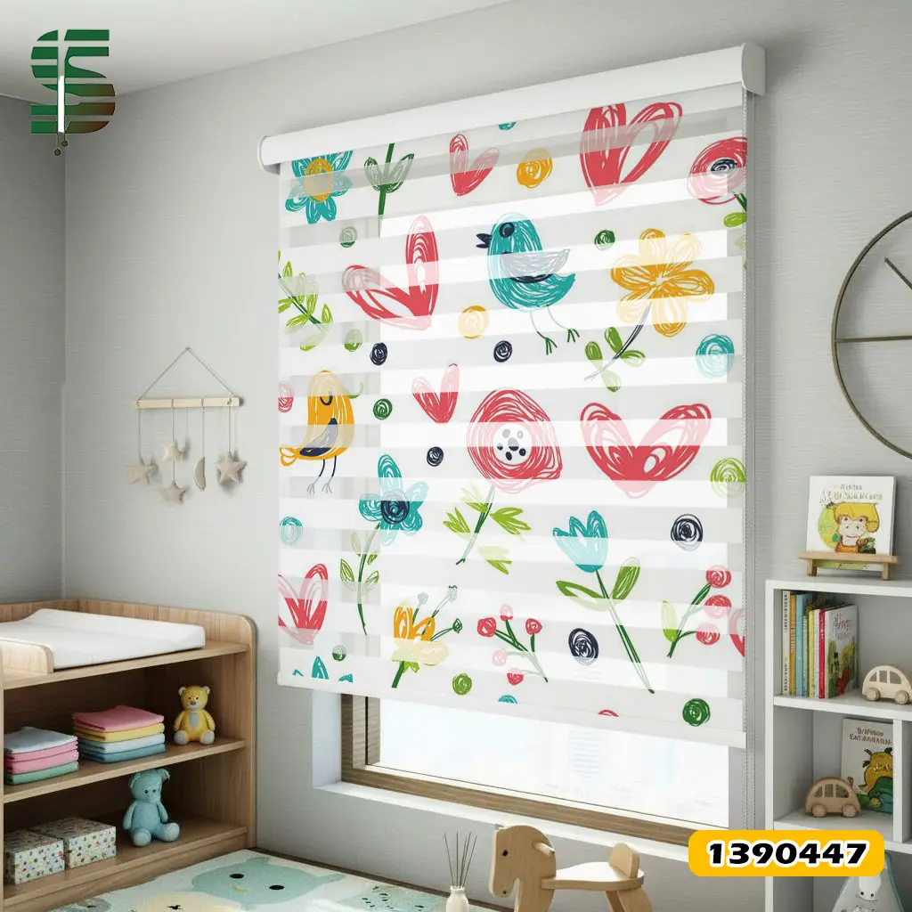 پرده زبرا کودک کد 1390447 طرح نقاشی کودکان