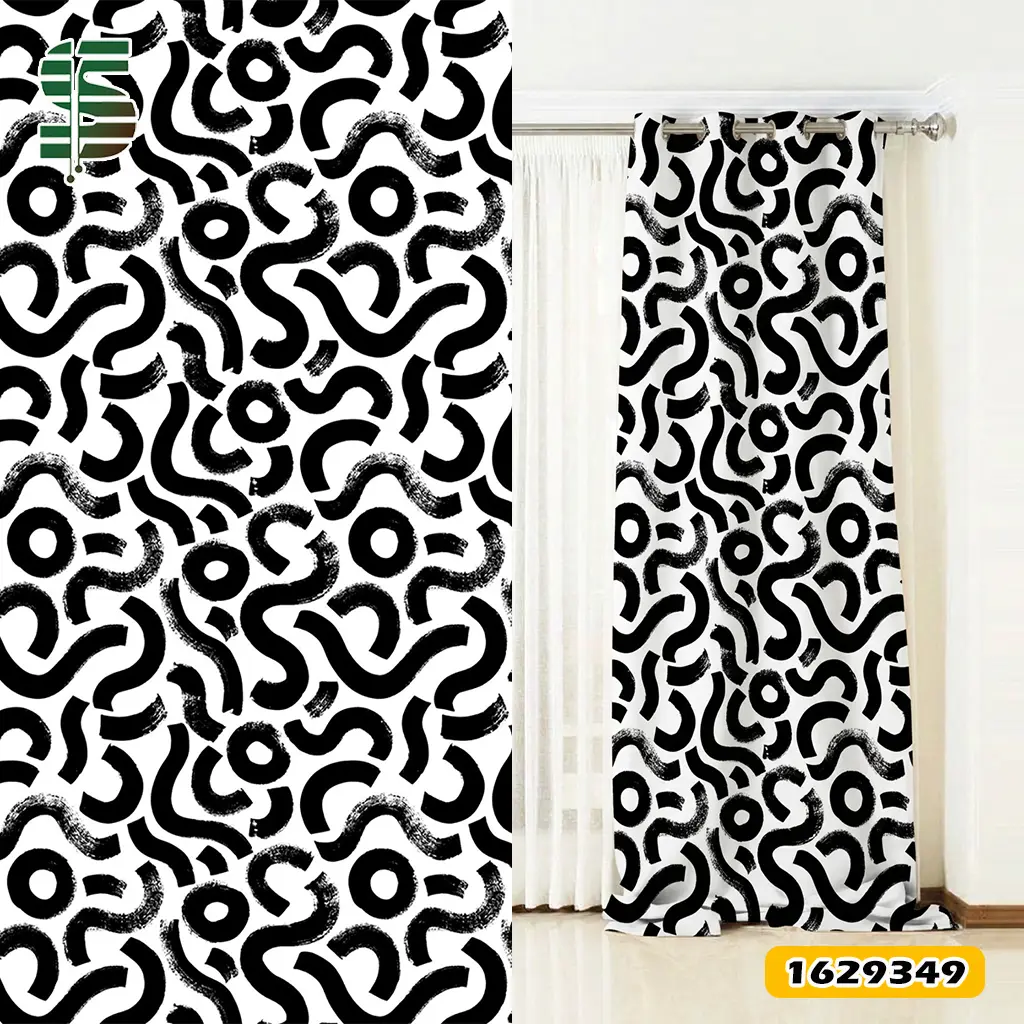 eyelet-curtain-1629349 پرده پانچ طرح دار کد 1629349 مدل ضرب قلم