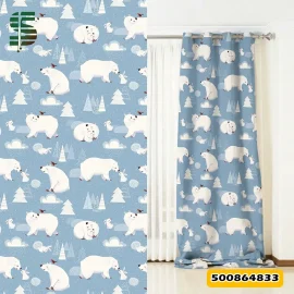 پرده پانچ کودک کد 500864833 طرح قطب شمال