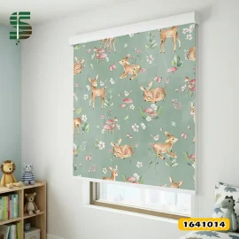 پرده شید کودک کد 1641014 طرح بچه گوزن